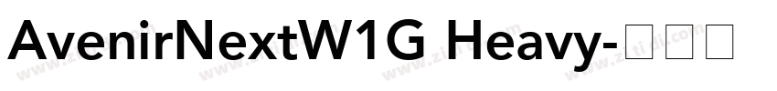 AvenirNextW1G Heavy字体转换